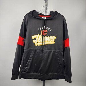Official Licenced NHL Calgary Flames Black Hoodie Size L